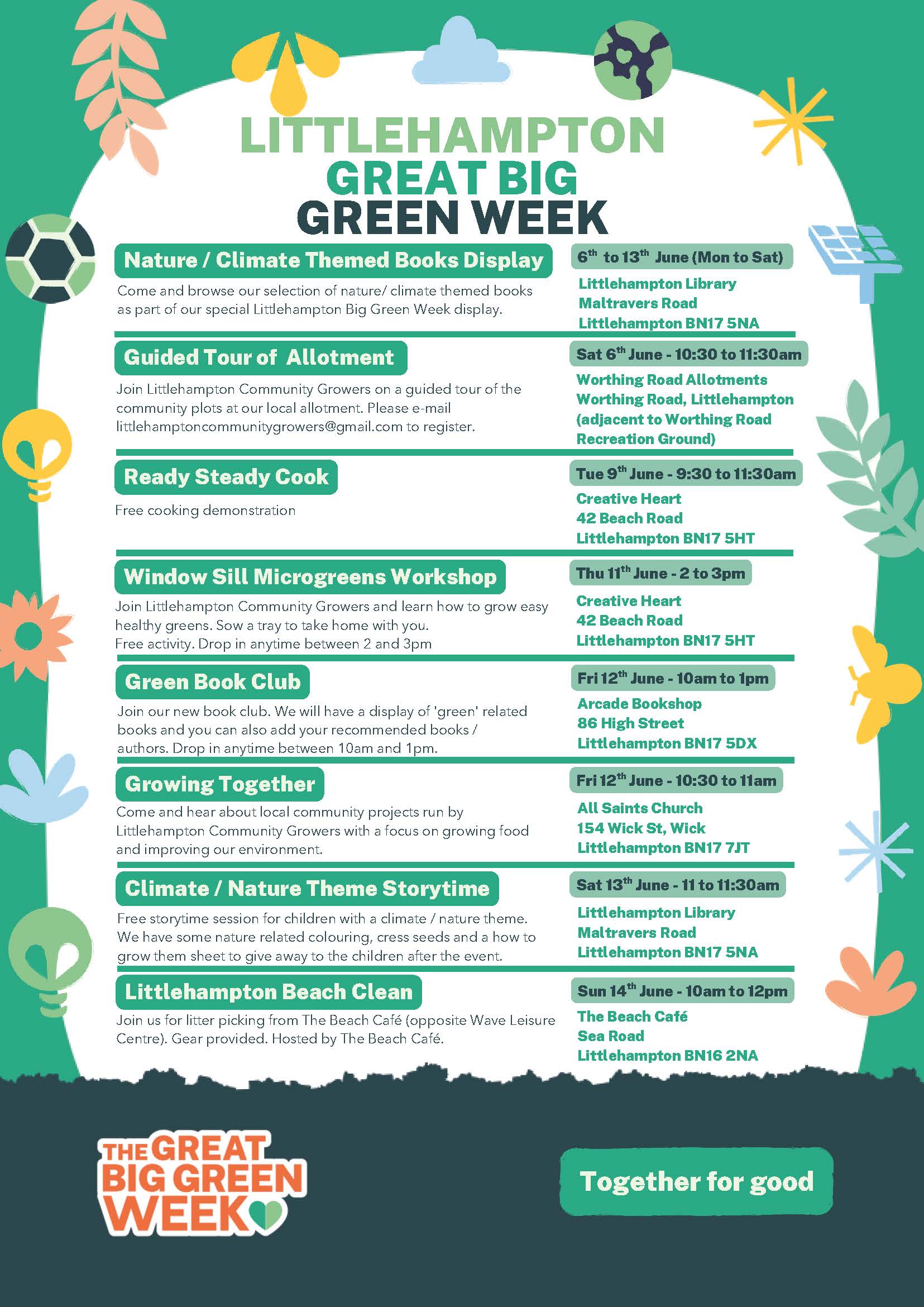 Littlehampton Green Week 2026 programme
